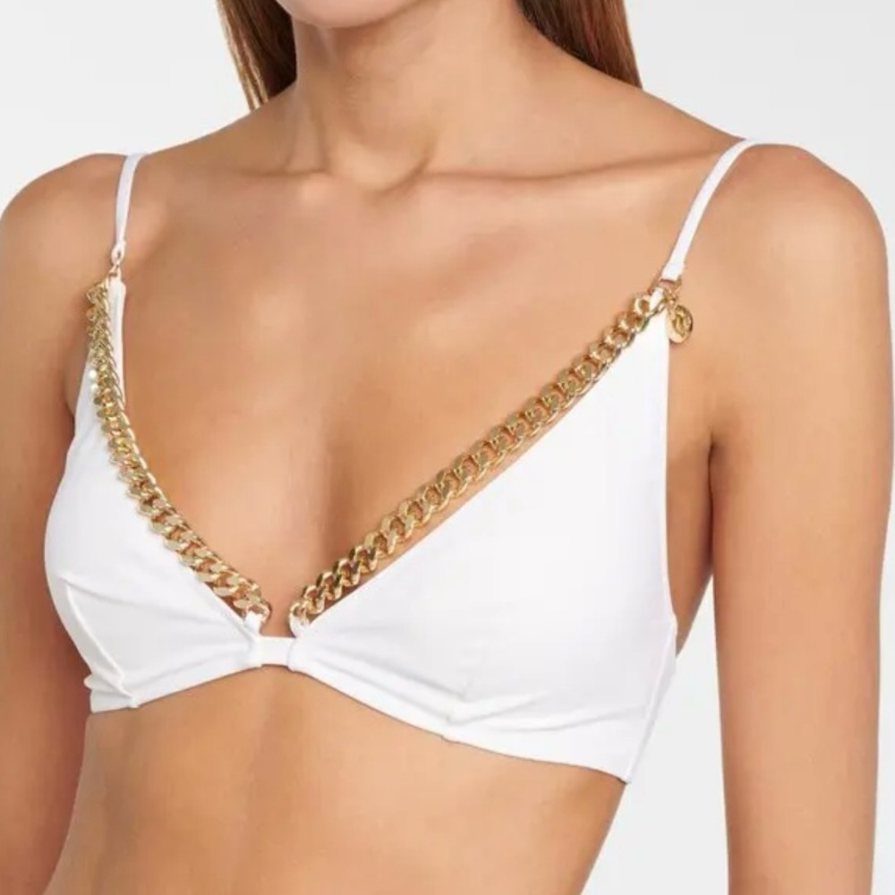STELLA MCCARTNEY***Ivory Falabella Bikini Top***XS***$300
